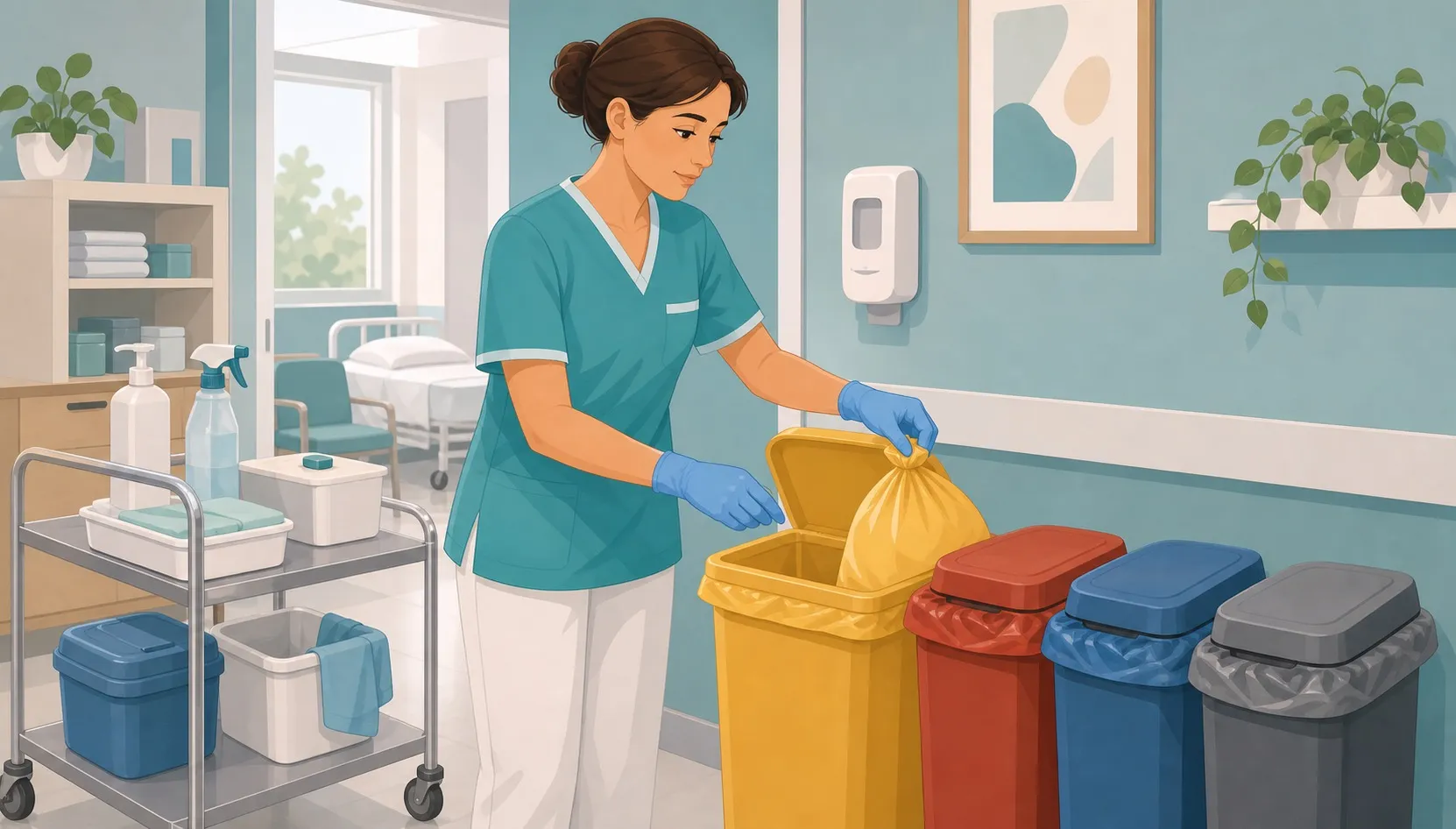 Corretta gestione dei rifiuti sanitari e procedure di igiene